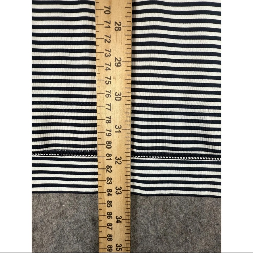 FootJoy Polo Shirt Men's Large Black White Striped Golf Stretch Performance - Picture 4 of 5
